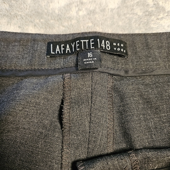 Lafayette 148 New York Women's Cropped Bleecker Wool Blend Dress Pants Size 16 - Picture 4 of 11